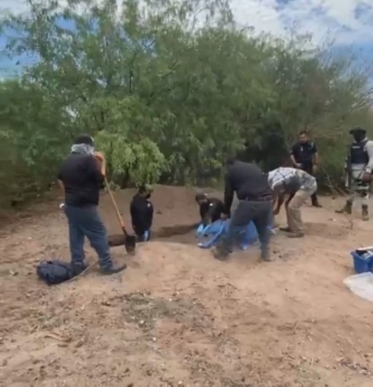 El lugar donde fue encontrado el cuerpo en el municipio de Cajeme