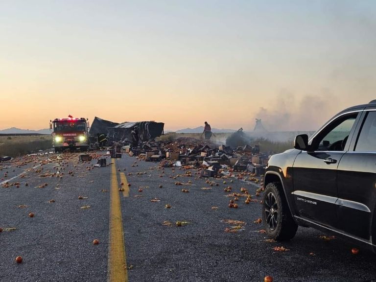 Accidente en carretera de Sonora deja una víctima. Foto: Facebook