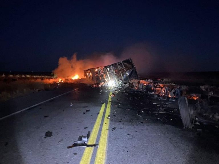 Víctima de accidente no ha sido identificada. Fuente: Facebook