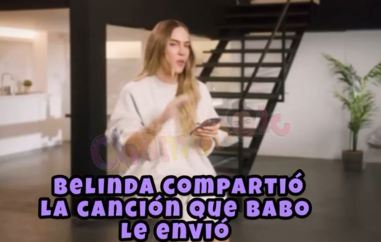 Belinda filtra canción de 'Babo' 