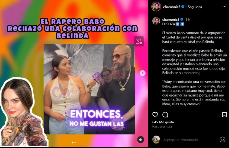 Babo se niega a hacer colaboración con Belinda 
