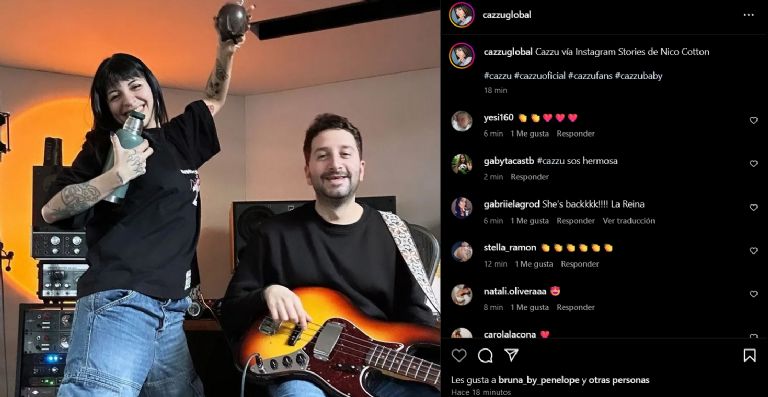 Cazzu es vista con otro hombre 