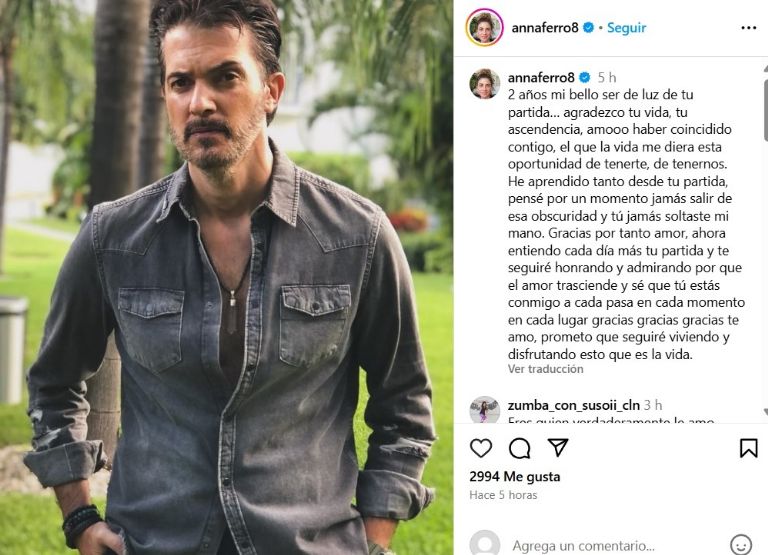 Anna Ferro admitió que creyó en su momento no poder superar el deceso de Del Solar