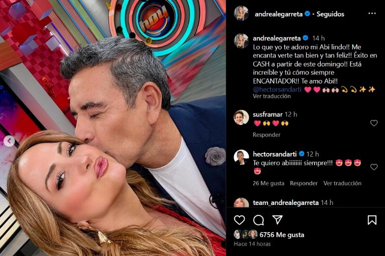 Andrea Legarreta se da tremendo beso con famoso en Hoy