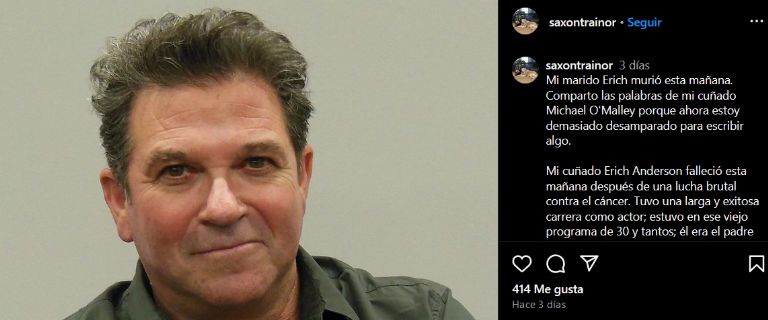 Fallece el actor Erich Anderson