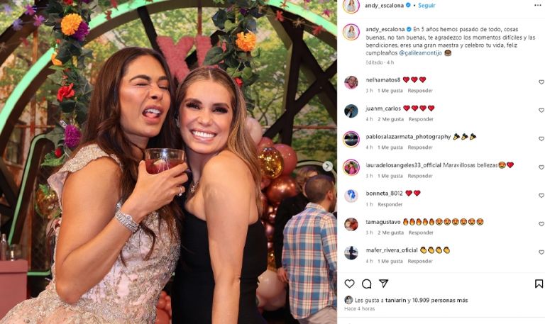 Galilea Montijo y Andrea Escalona se reconcilian