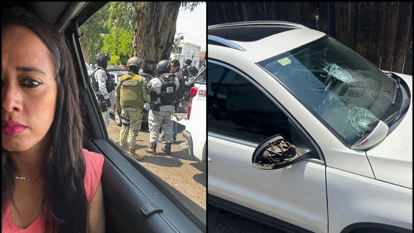 VIDEO: Balean casa de Teresa Mora, candidata a la alcaldía de Zamora, en Michoacán