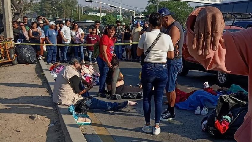 VIDEO: Camioneta atropella a seis personas en tianguis de Tonalá; se reporta un muerto