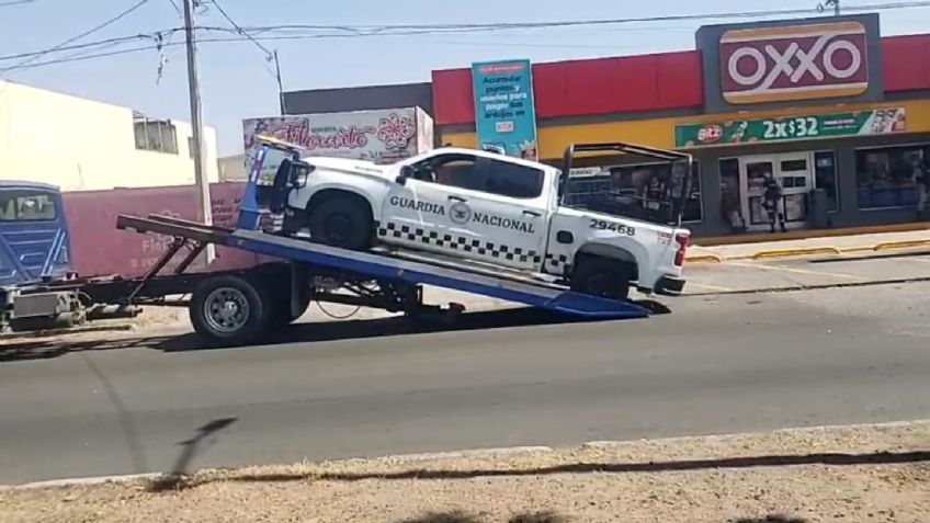 Patrulla de la Guardia Nacional protagoniza accidente vehicular al sur de Ciudad Obregón