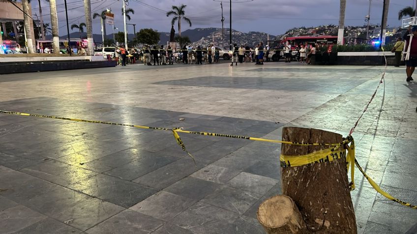 Dron arroja artefacto explosivo en Zócalo de Acapulco; 4 personas sufrieron quemaduras