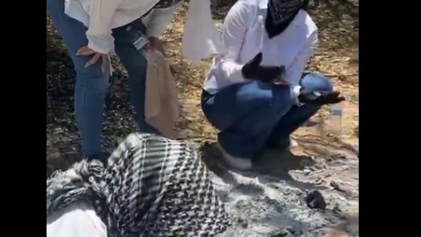 VIDEO: Madres Buscadoras encuentran persona calcinada en Estación Pesqueira-Carbó