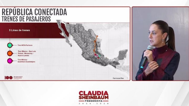 Sheinbaum adelanta construcción de 3 nuevas rutas de trenes; mejorarán conectividad