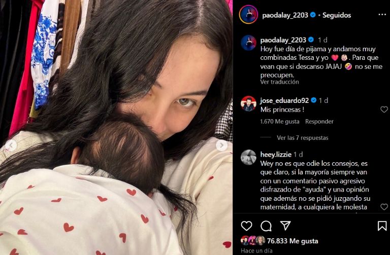 Paola Dalay le responde a sus detractores