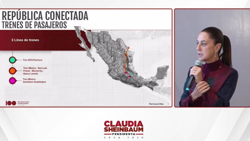 Sheinbaum adelanta construcción de 3 nuevas rutas de trenes; mejorarán conectividad