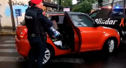 Delincuente roba auto en CDMX con todo y bebé; autoridades recuperan al menor