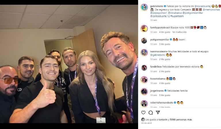 La última foto que publicó Gabriel de Irina Baeva