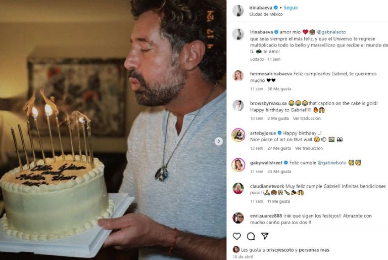 La última foto que publicó Irina Baeva de Gabriel Soto