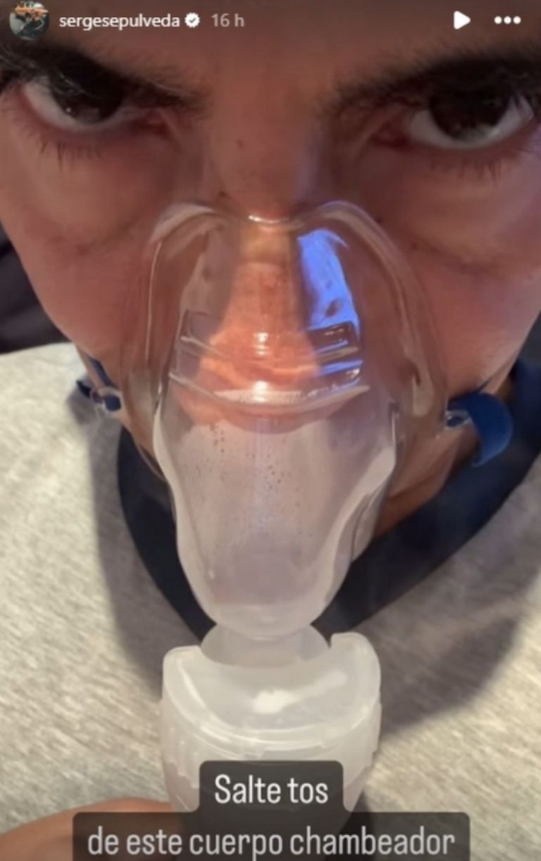 Sergio Sepúlveda comparte fotografía con nebulizador