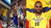 Foto ilustrativa de la nota titulada VIDEO: Maluma pierde el control en la Copa América y se pelea con aficionados de Argentina
