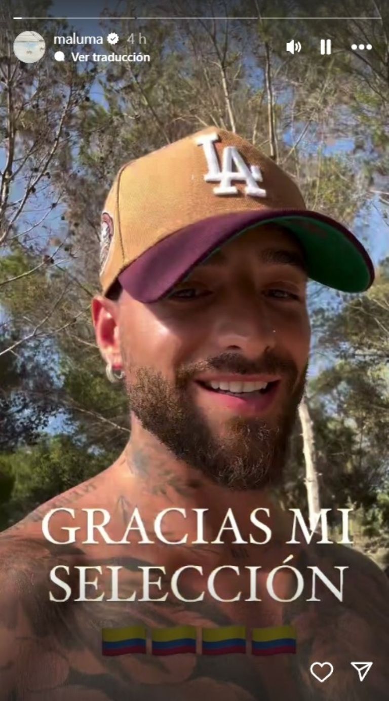 Maluma felicitó a Argentina por su triunfo en Copa América