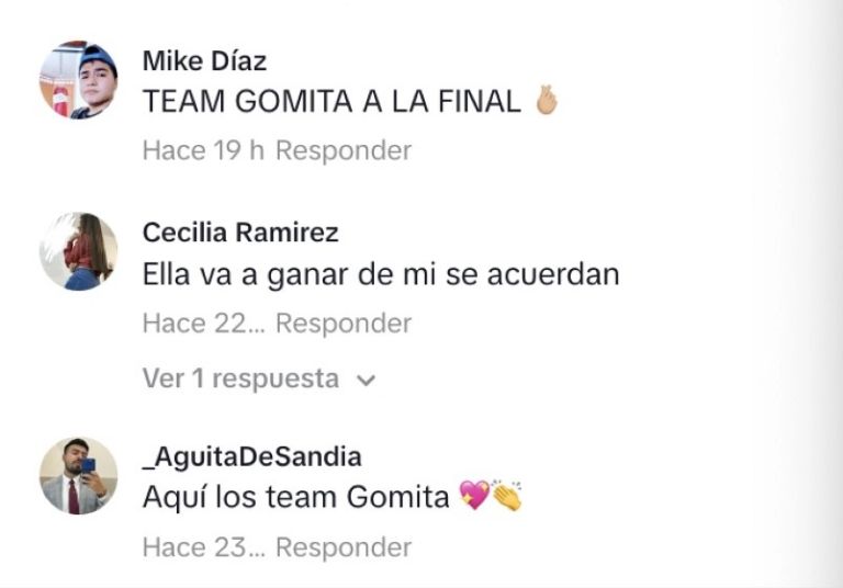 El público comenzó a augurar el triunfo de Gomita