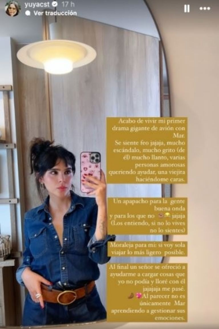 Yuya describe su vuelo en avión