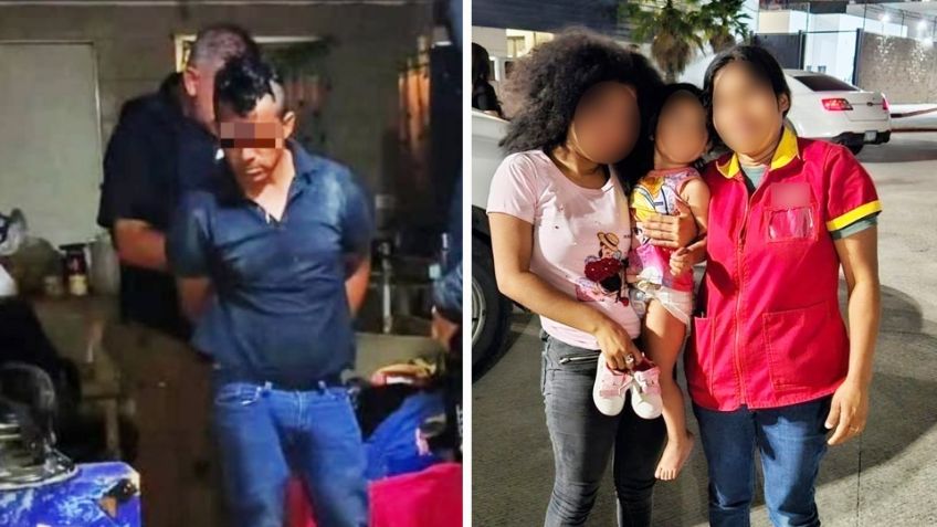 Rescatan a dos menores y detienen a padre que las sustrajo sin consentimiento en Tijuana