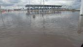 Foto ilustrativa de la nota titulada Caos en el Circuito Exterior Mexiquense: Cierran varios puntos por inundaciones