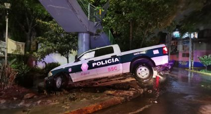 Colapsa la México-Cuernavaca por choque de una patrulla en la calle Rey Yupanqui