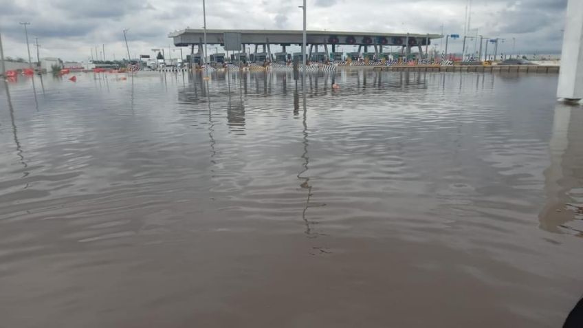 Caos en el Circuito Exterior Mexiquense: Cierran varios puntos por inundaciones