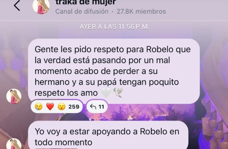 'La Venenito' pidió respeto para su amigo