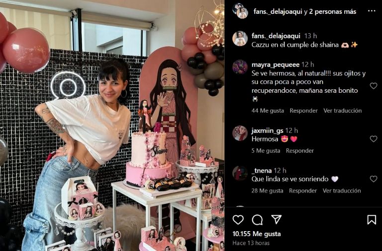 Cazzu reaparece en fiesta de la hija de Joaqui 
