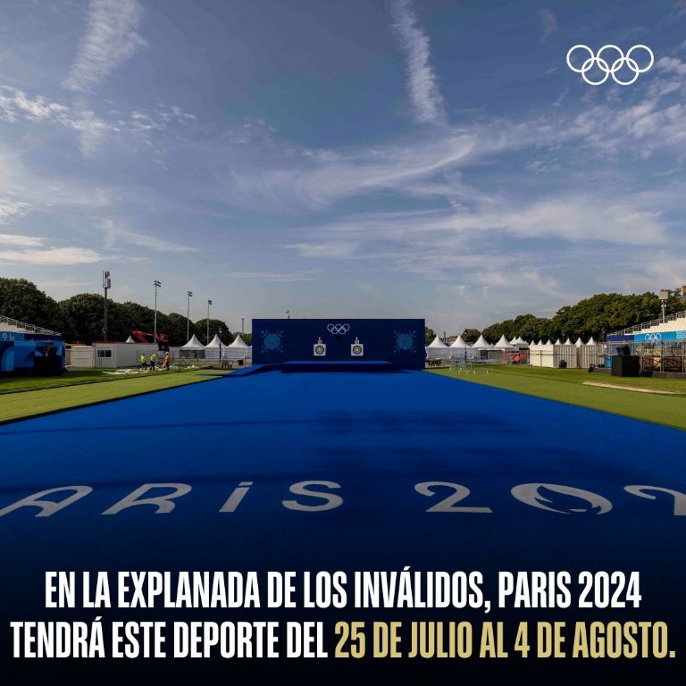 Récord Mundial en Tiro con arco; foto X @juegosolimpicos