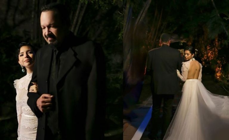 Pepe Aguilar filtra imágenes de la boda de Ángela y Christian Nodal