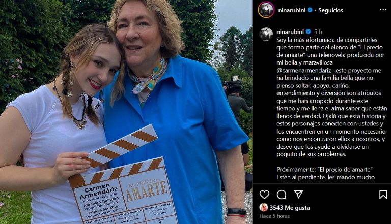 Nina Rubín confirma nuevo proyecto