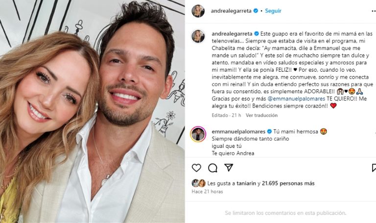 Andrea Legarreta le confiesa su amor a galán de Televisa