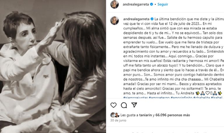 Instagram @andrealegarreta