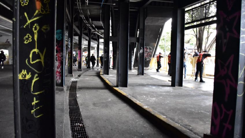 Así luce la Glorieta de los Insurgentes tras el retiro de activistas y gente sin hogar