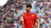 Foto ilustrativa de la nota titulada Alcaraz se sobrepone al dolor y vence a Griekspoor en los Juegos de París 2024