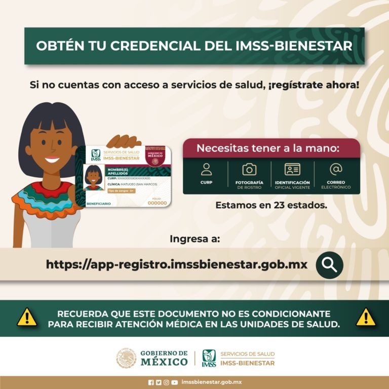 Registro del IMSS Bienestar en Edomex