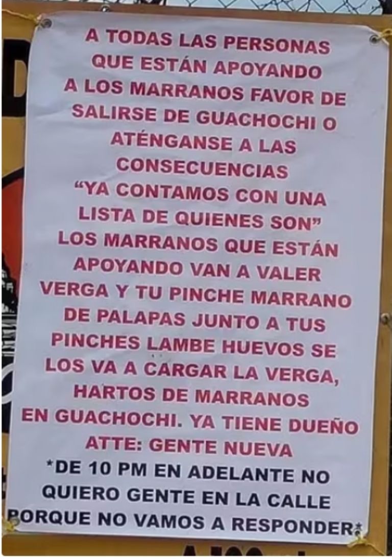 Las narcomantas fueron retiradas por los oficiales