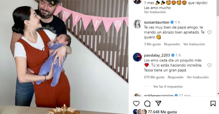 José Eduardo Derbez así celebró el primer mes de su princesa Tessa