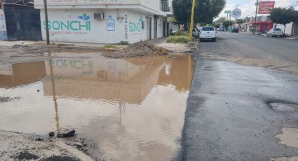 Reciente lluvia en Ciudad Obregón deja varias calles inundadas por falta de drenaje pluvial