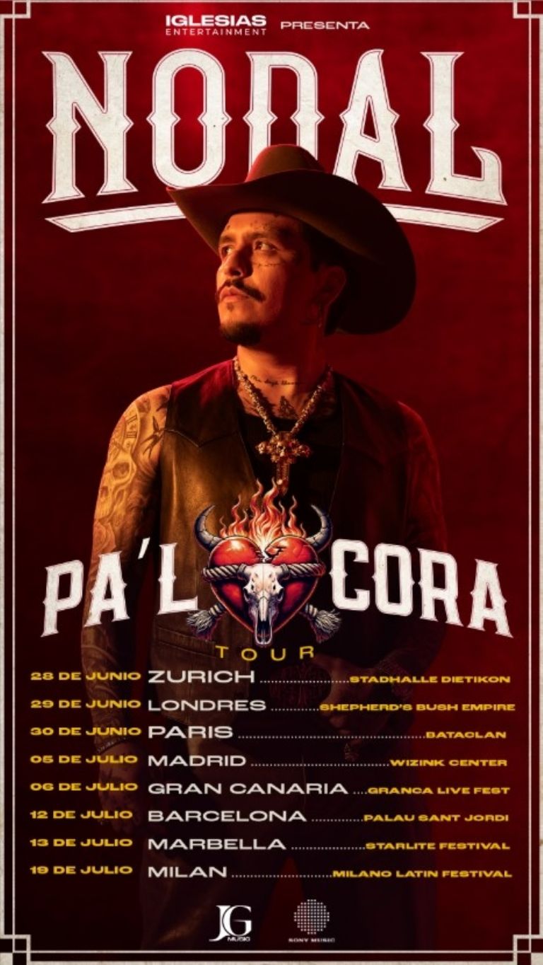 Nodal se encuentra de gira en Europa