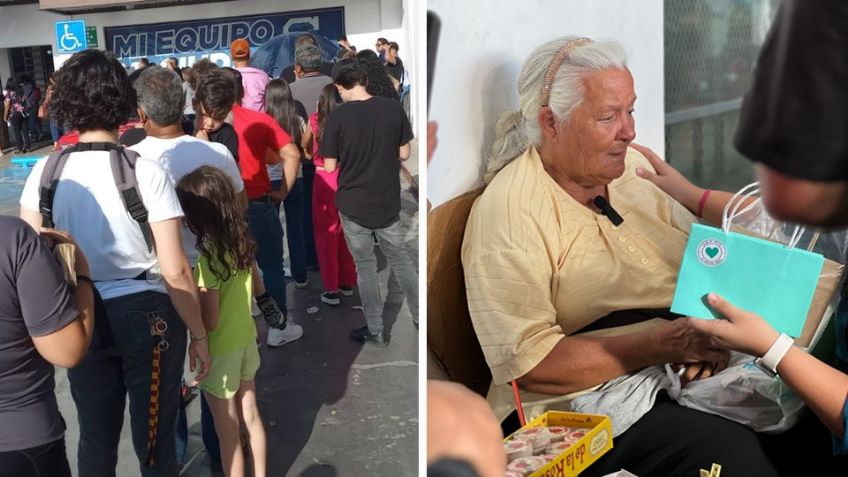 VIDEO: Ciudadanos se organizan y compran todos los dulces de doña Elia en Ciudad Obregón