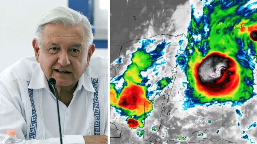 AMLO pide a población de Quintana Roo extremar cuidados ante la llegada de 'Beryl'