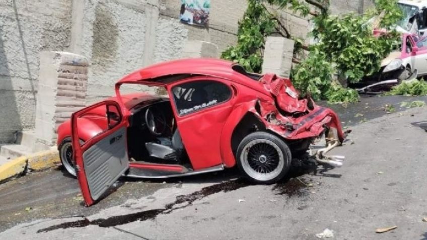 Fuerte accidente en la GAM: Camión de refrescos se queda sin frenos y embiste a 2 autos