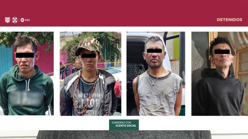 Detienen en CDMX a cuatro personas en posesión de bolsas de plástico con restos humanos