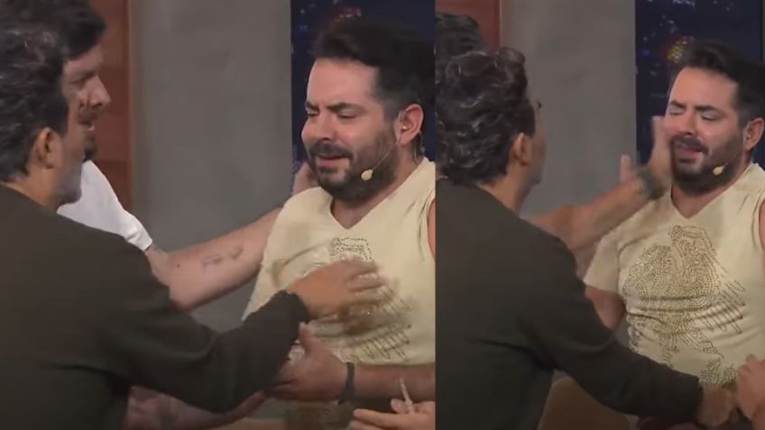 "No mam... pen...": Raúl Araiza da cachetada a José Eduardo Derbez en 'Miembros Al Aire'