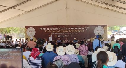 Yaquis piden más tierras y agua; Claudia Sheinbaum promete continuidad